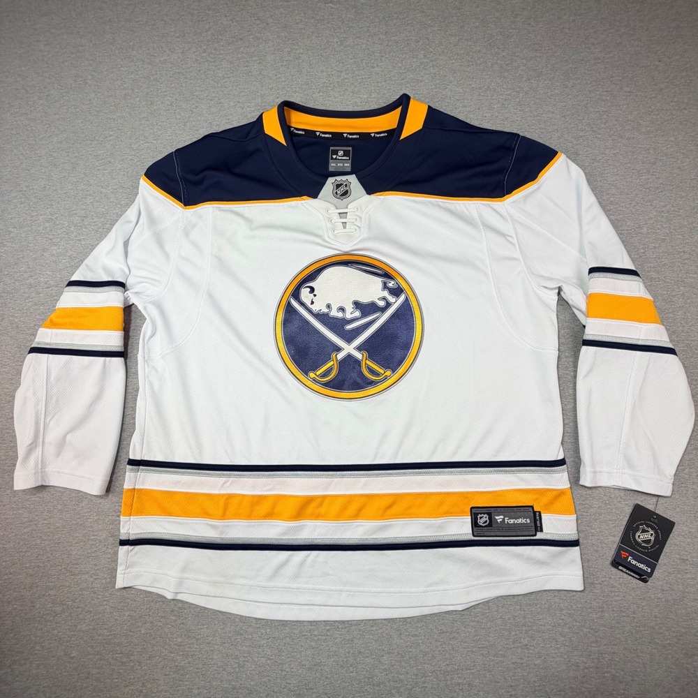 Buffalo Sabres Fanatics Breakaway Away Jersey White Mens 2XL NHL Hockey New